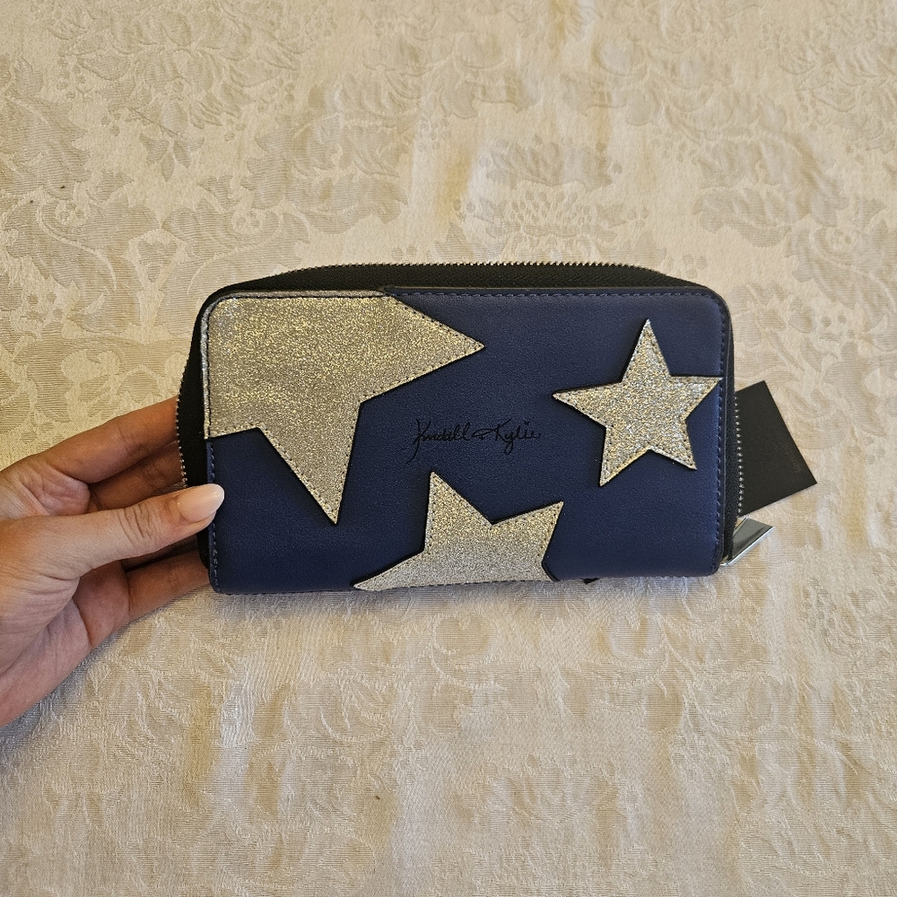 Kendall & Kylie Navy and Silver Star Wallet